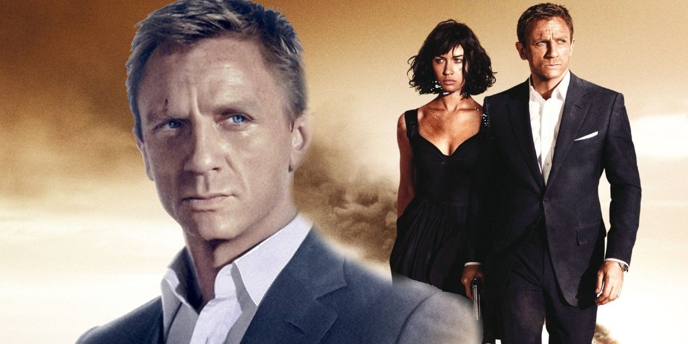 Daniel Craig as James Bond and Olga Kurylenko as Camille in Quantum Of Solace